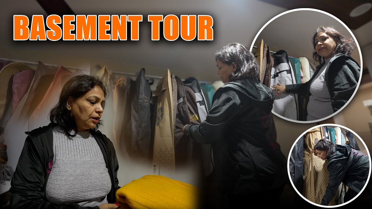 Bhammu ka basement tour || Lehenge hi khatam nhi ho rahe