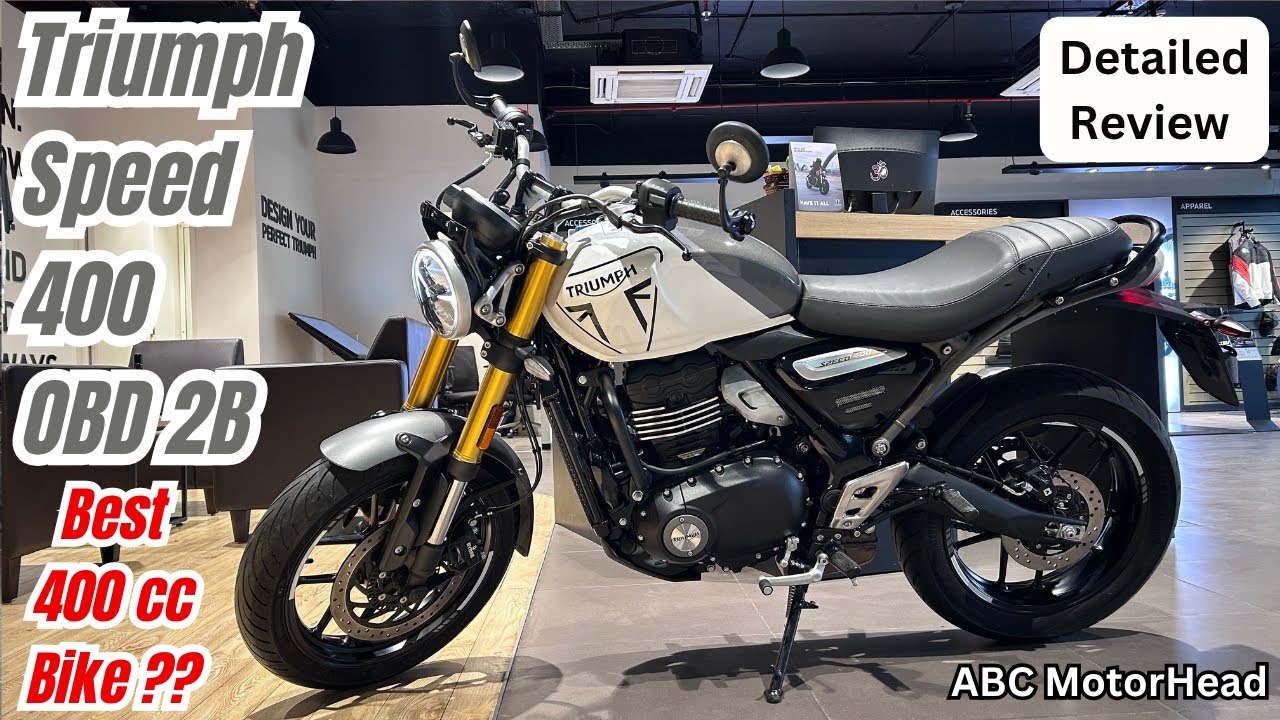2025 Triumph Speed 400 White Detailed Review - Best 400cc Bike ? | On Road Price All Colors Features