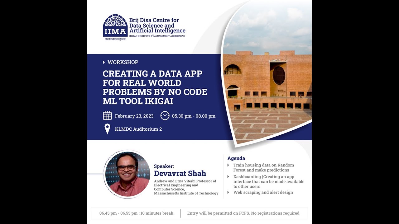 Creating a data app for real world problems by no code ML tool IKIGAI