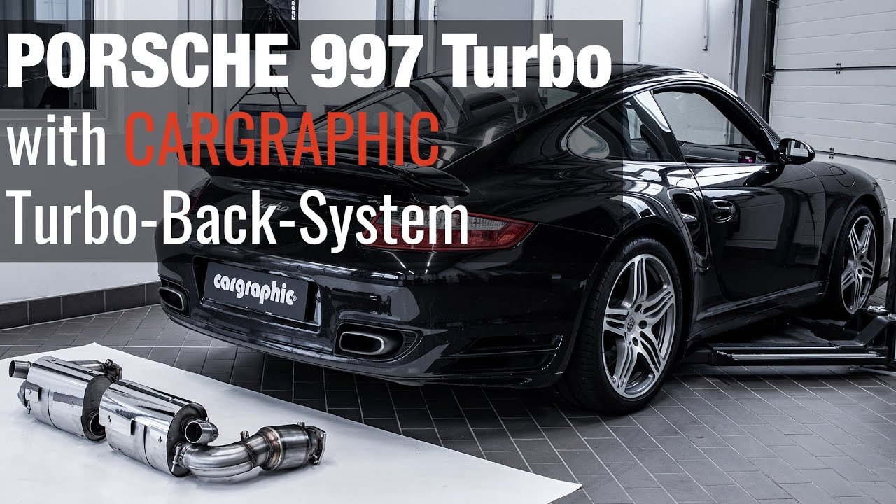 TÜV-SOUND CARGRAPHIC Turbo-Back Sport Exhaust System for Porsche 997.1 Turbo - Sport-Silencer + Cat