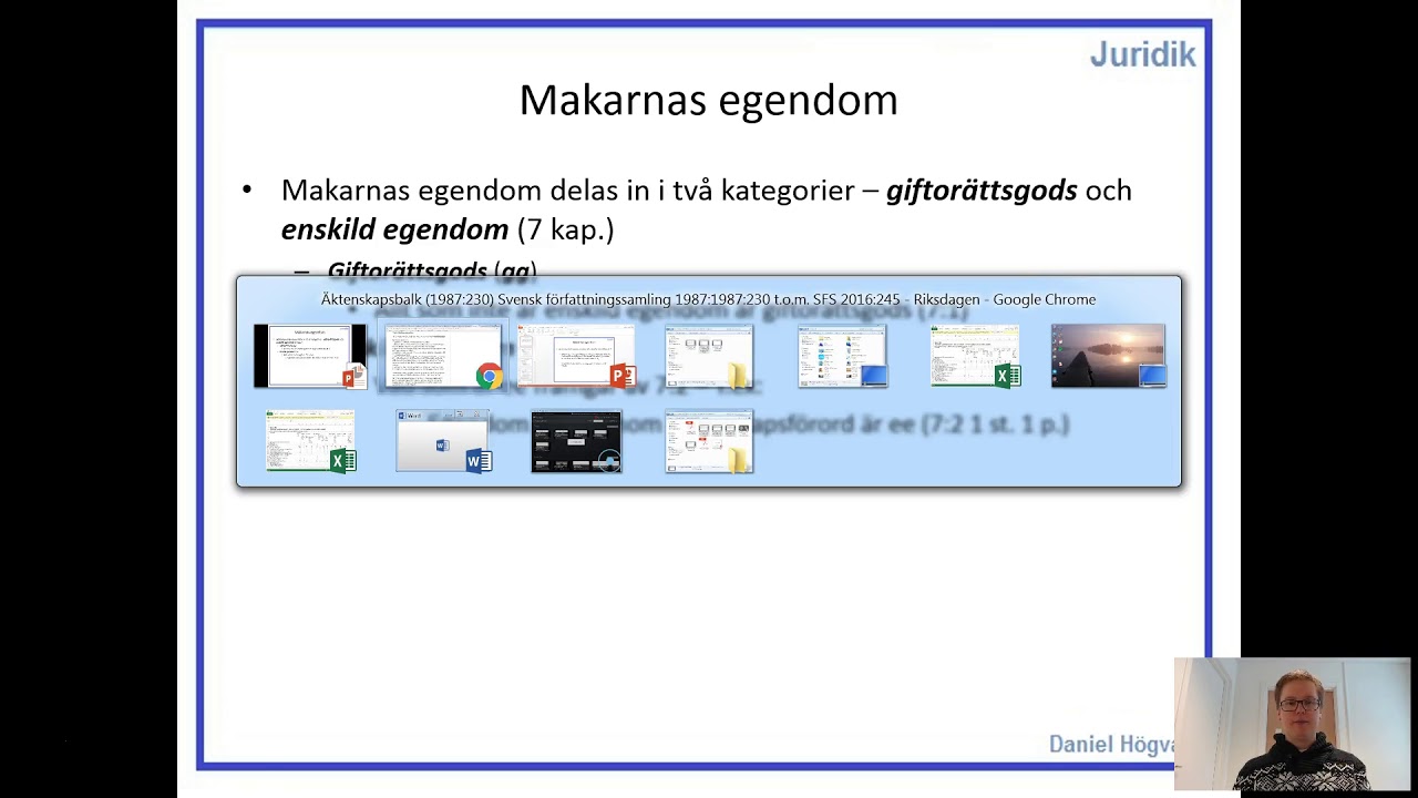 Familjerätt - Del 2.3 - Makarnas egendom