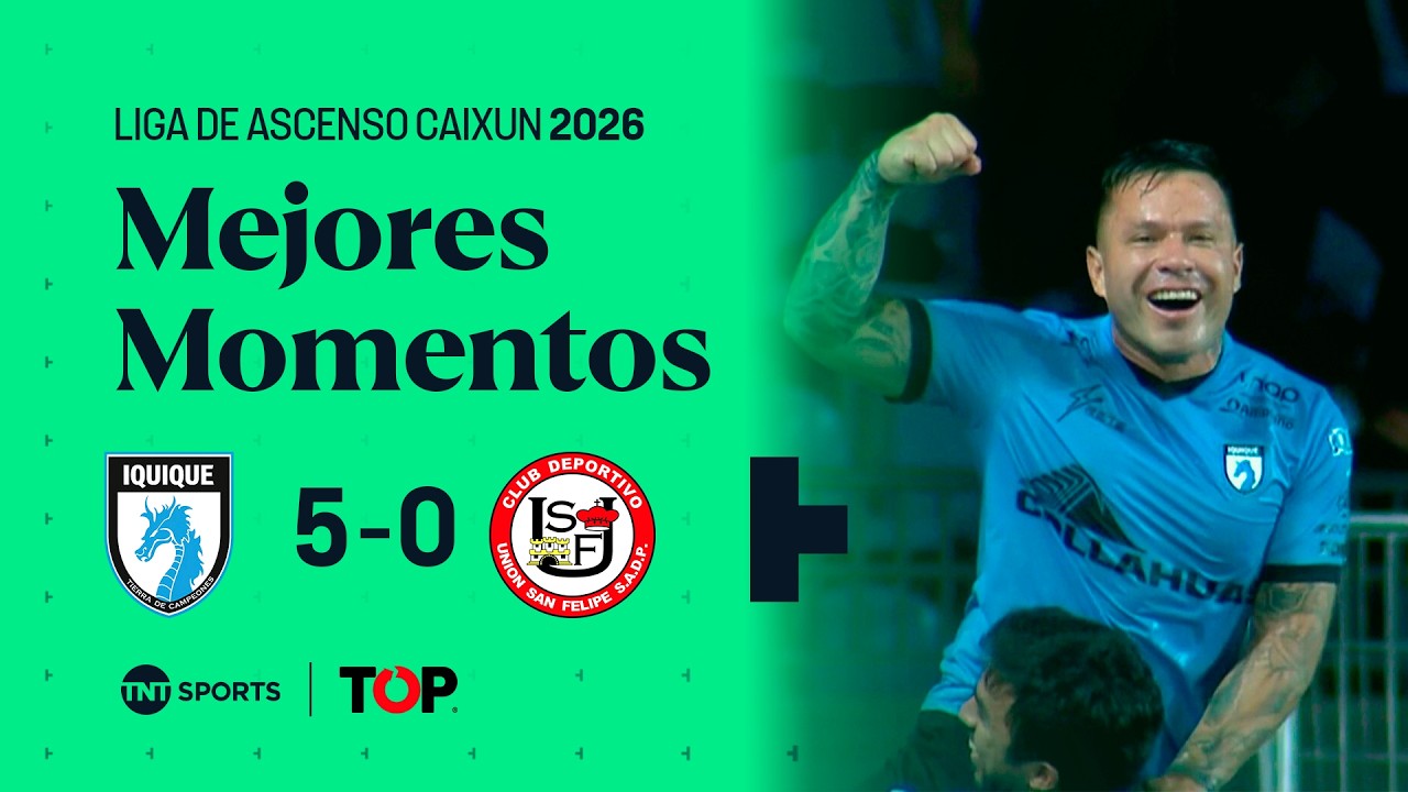 Compacto TOP | 🔵🐉 Dep. Iquique 5 - 0 ⚪🔴 U. San Felipe | Liga de Ascenso Caixun 2026 - Fecha 1