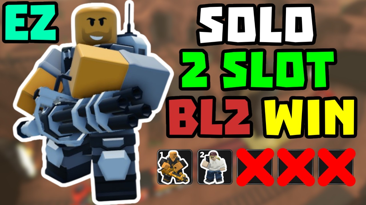 2 SLOT SOLO Badlands 2 Победа + Полный Гайд | TDS Tower Defense Simulator