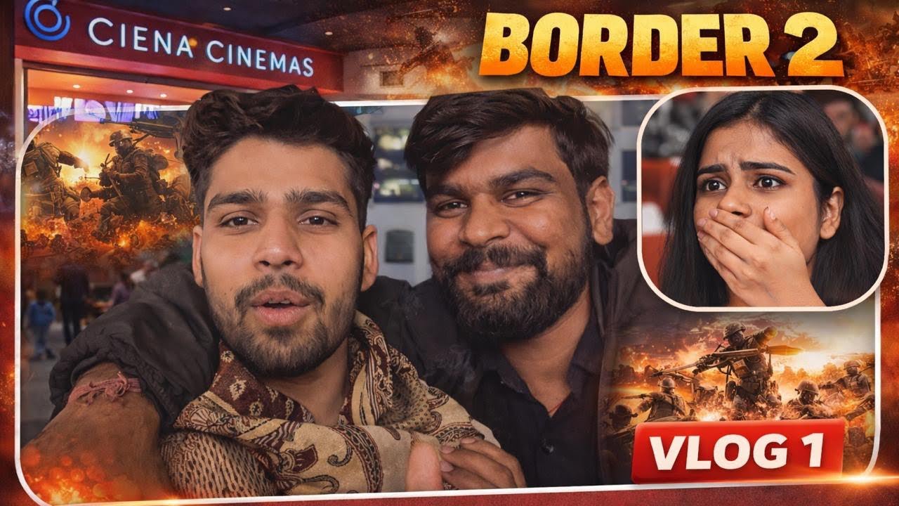 BORDER 2 DEKHNE GYE LADKI KA REACTION ASA KYA HUA ☺️❤️       