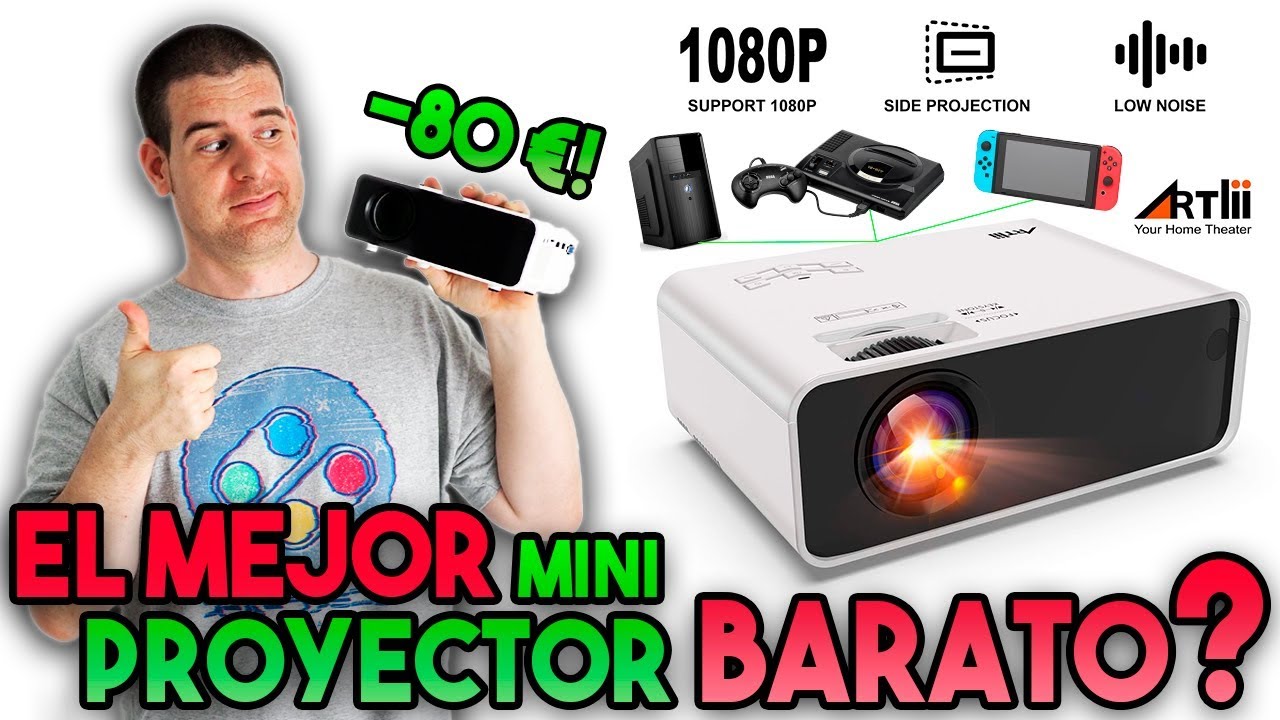 EL MEJOR MINI PROYECTOR BARATO 2019 ??? 😮 ANÁLISIS: Test Gaming + Cine 🎥