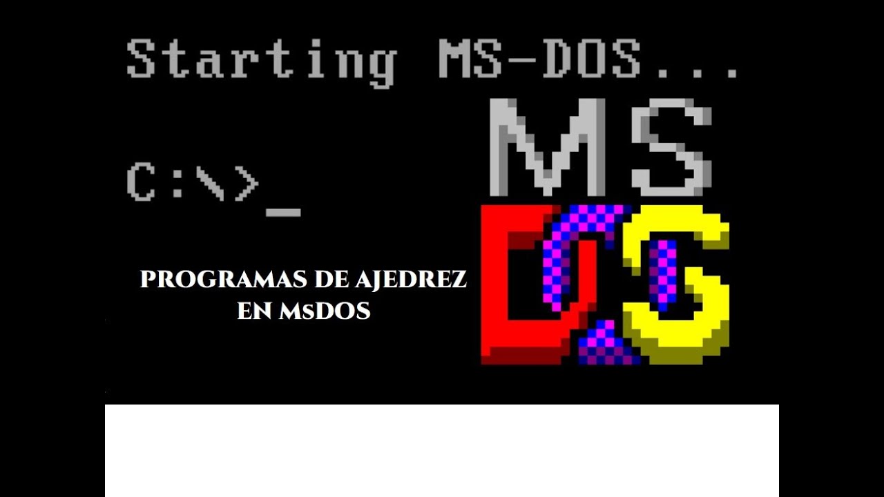 Jugando contra programas de ajedrez de los años 90s (MsDOS)