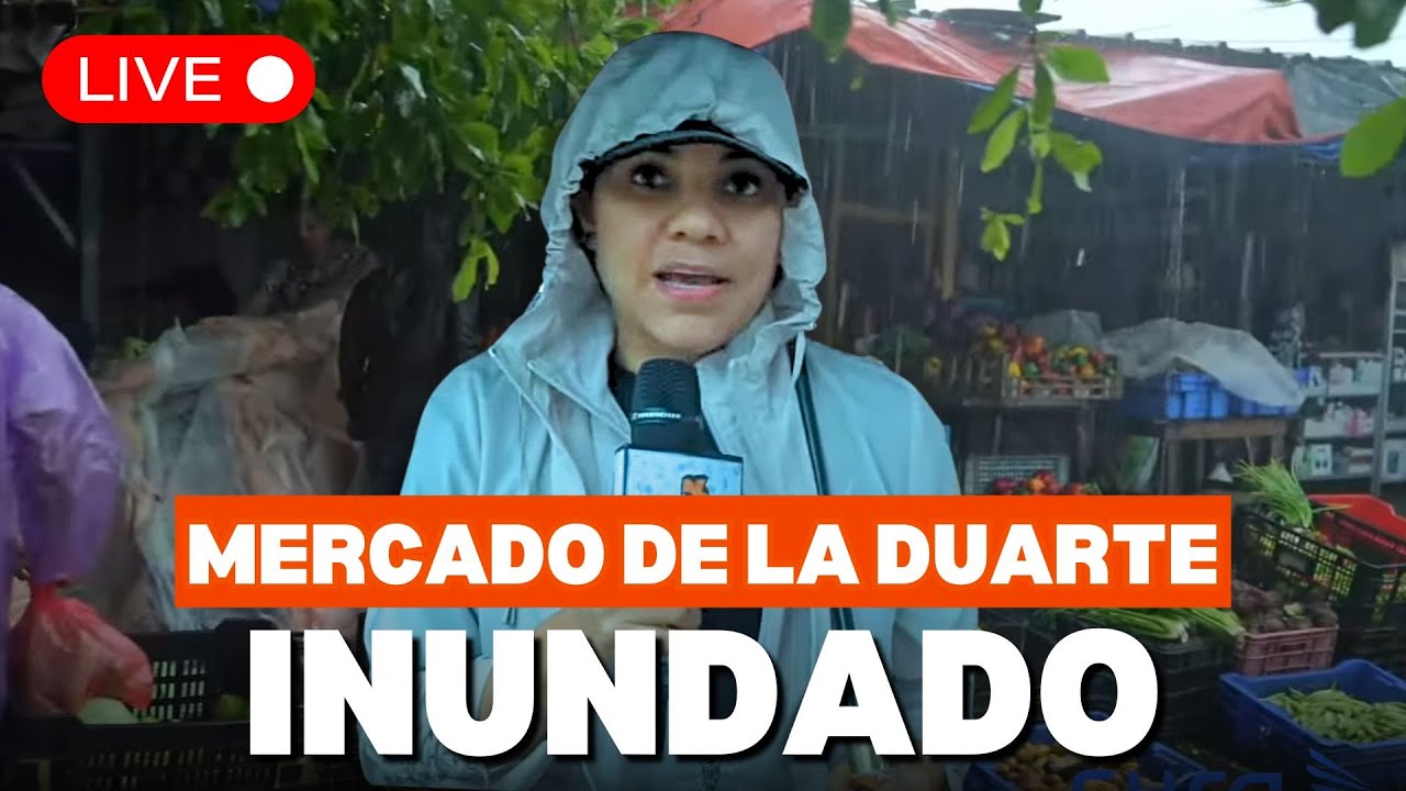 TORMENTA MELISSA: Lluvias INUNDAN al mercado de la DUARTE en Santo Domingo