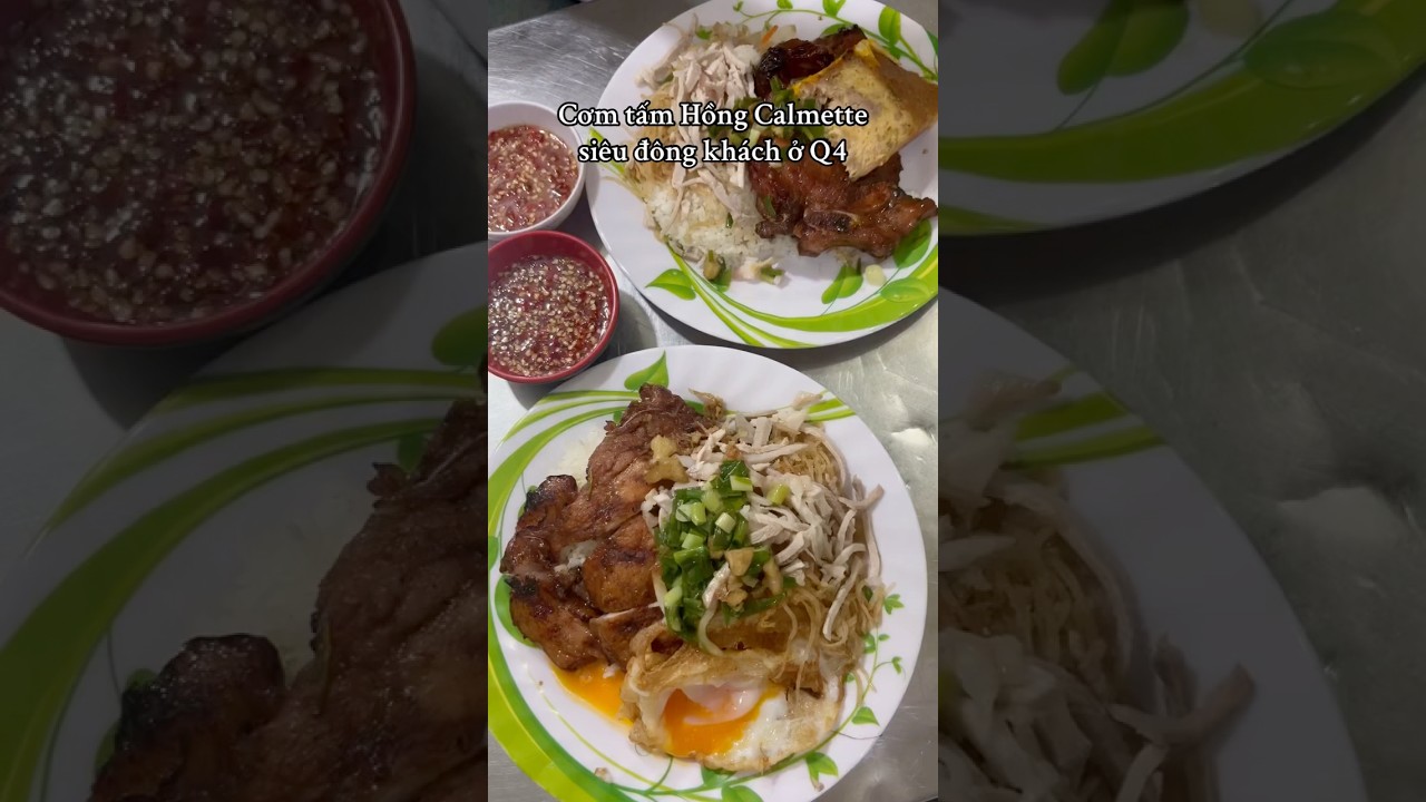Cơm tấm Hồng Calmette si&ecirc;u đ&ocirc;ng kh&aacute;ch ở Quận 4 #food #foodlover #vietnamesefood #vietnam #hochiminh