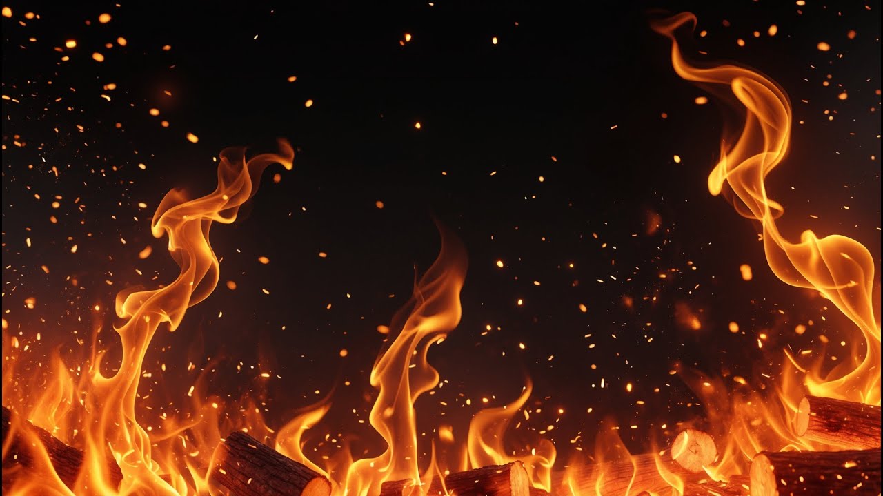 Golden Fire Sparks &ndash; Relaxing Fireplace Sounds for Calm Nights and Restful Sleep ✨🔥