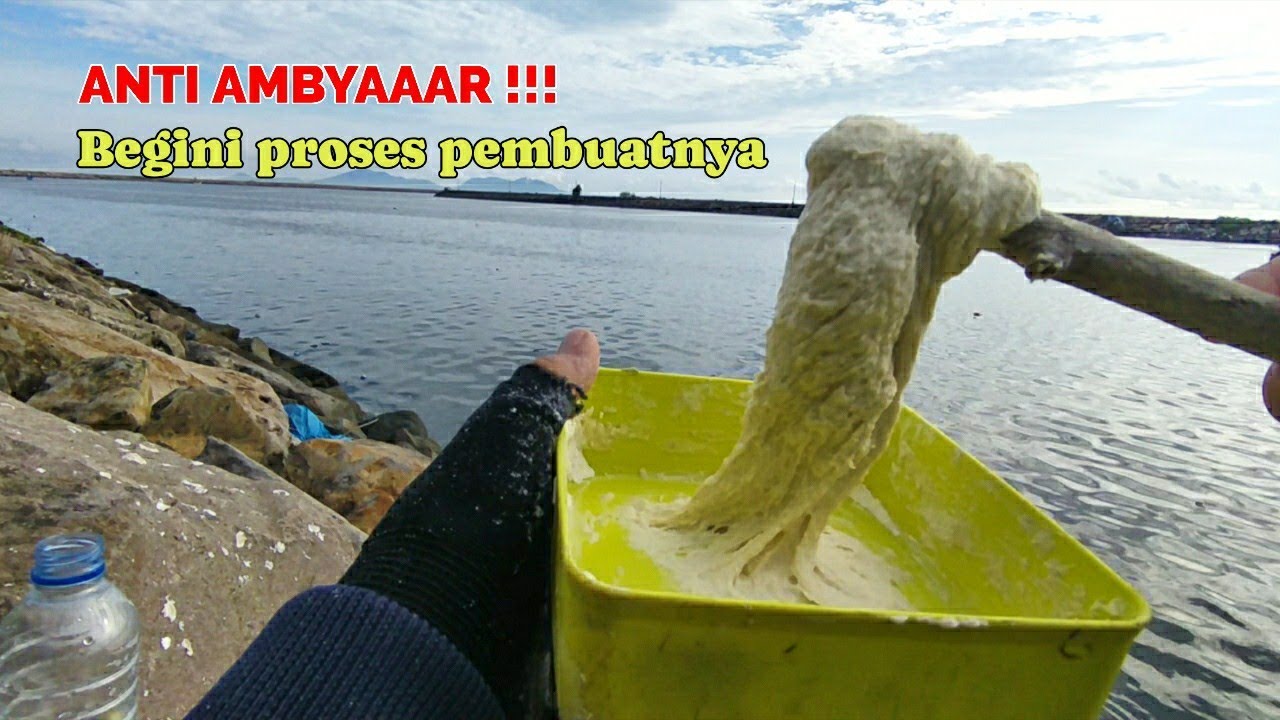 🛑 Membuat Umpan Tepung Anti Ambyaar Untuk Mancing Ikan Belanak Di Spot Berarus