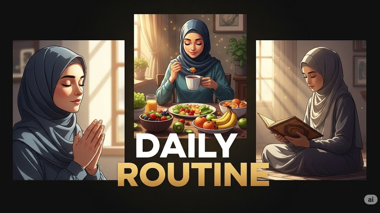 The Daily Routine Every Muslim Woman Needs to Start TODAY#dailyroutine #selfimprovement