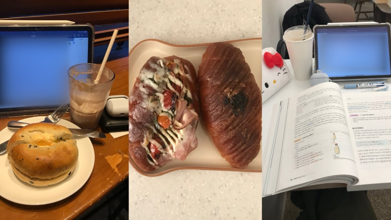 vlog | 대학생 시험 직전 브이로그. 지옥의 시험기간😭🤯 이상하다 종강할 때가 됐는데 ;-;