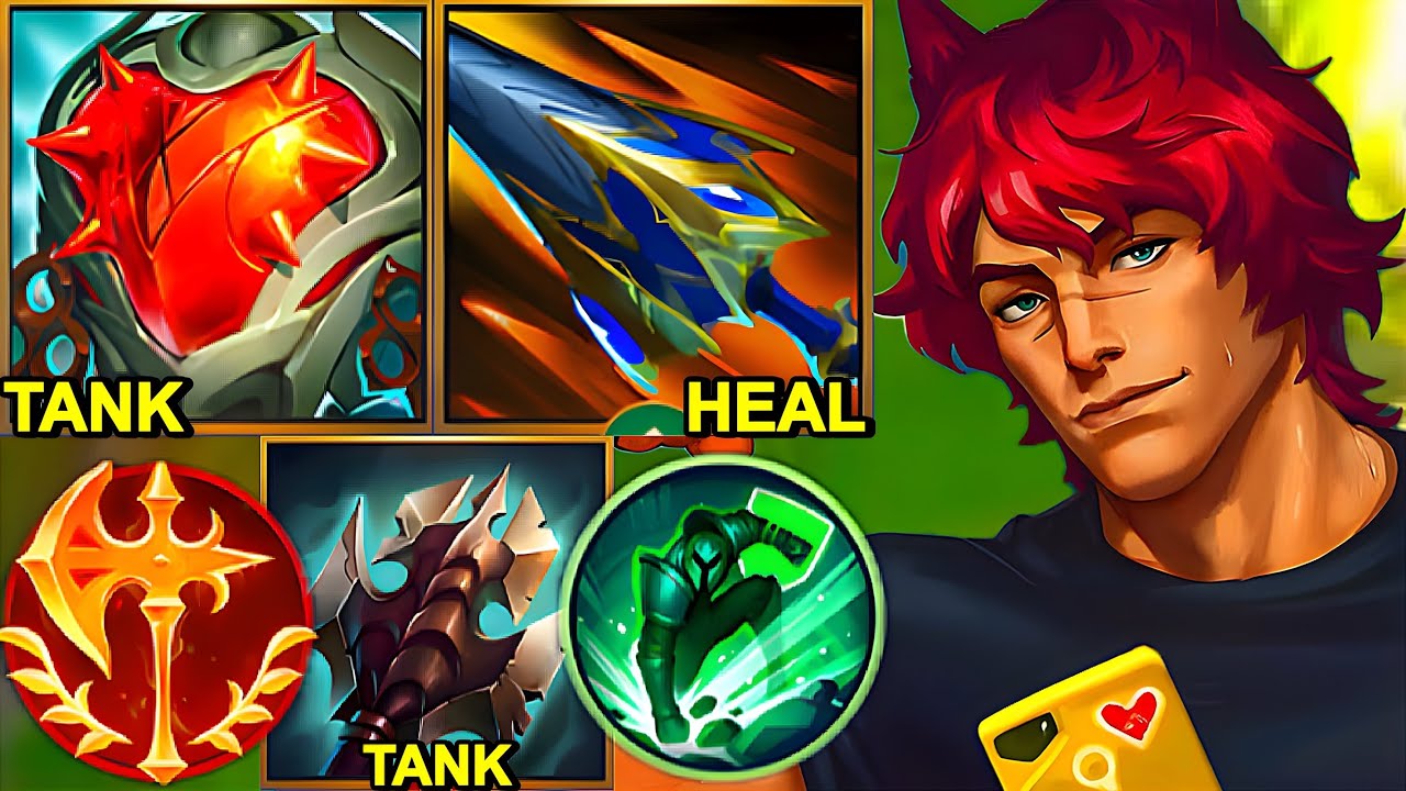 Wild Rift China Sett - 17KILL Conqueror MAX TANK SETT Build Runes - Heartsteel Broken OP Item