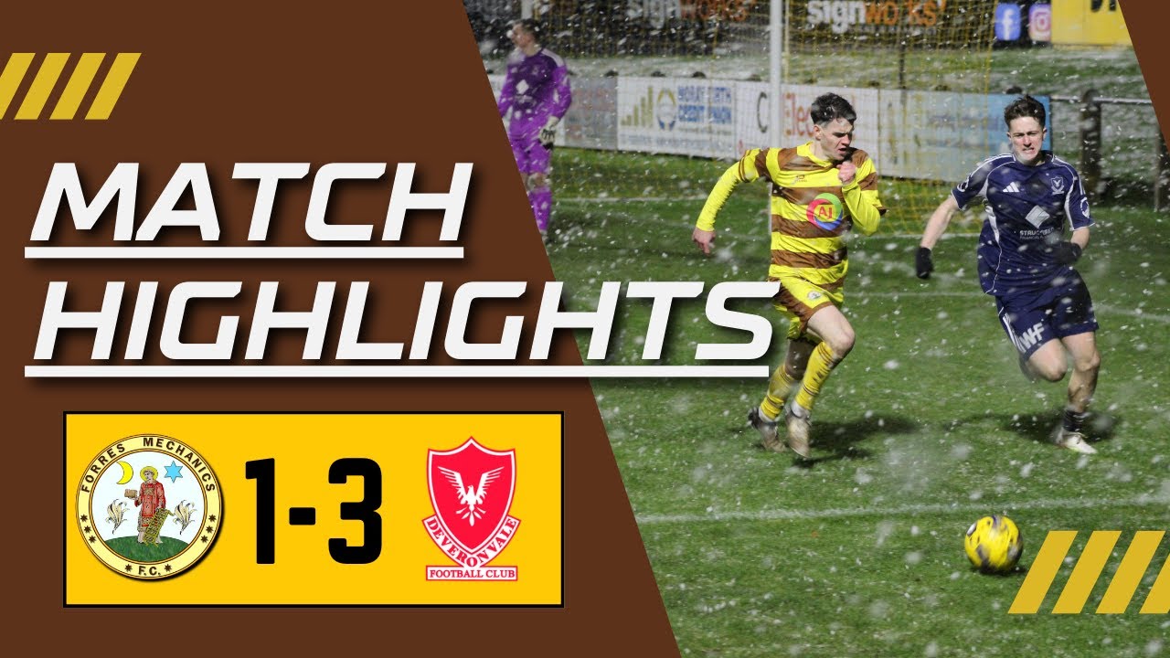 Forres Mechanics FC 1 - 3 Deveronvale FC 19/11/2025, Breedon Highland League