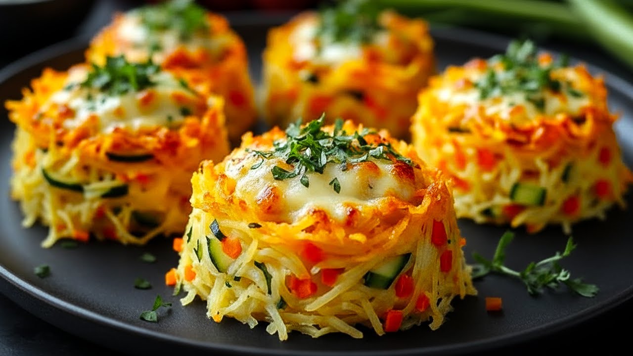 Если у вас есть картофель и цуккини, этот рецепт для вас! Картофельное гнездо за 10 минут!