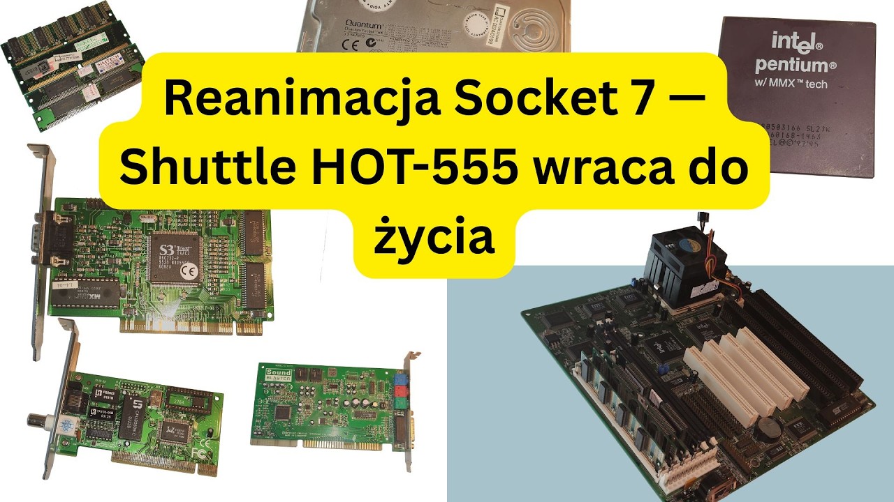 Retro PC z 1997 roku ożył! Naprawa Shuttle HOT-555