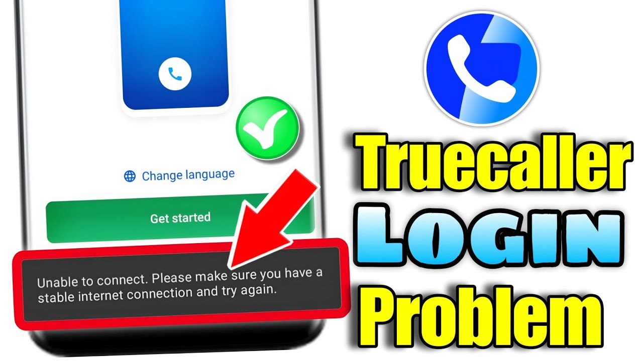Truecaller login problem today | Truecaller login problem unable to connect problem | Truecaller not