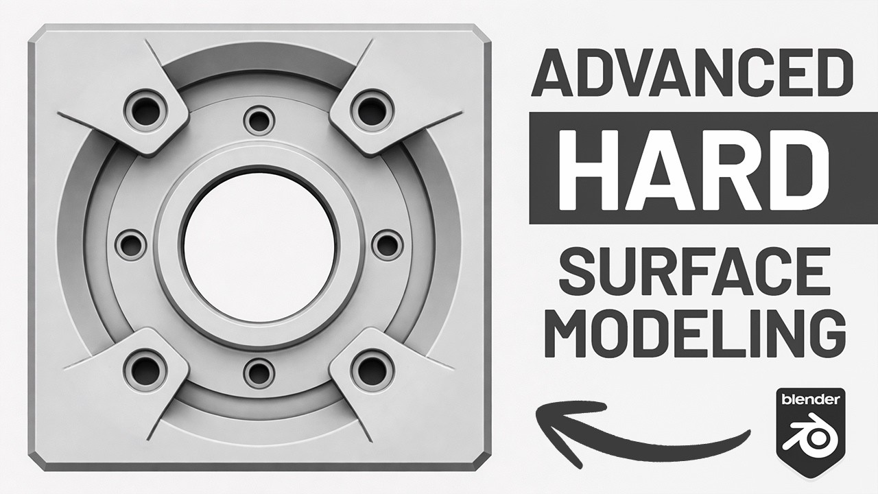 Урок по моделированию твердых поверхностей в Blender с использованием массивов и логических значе...