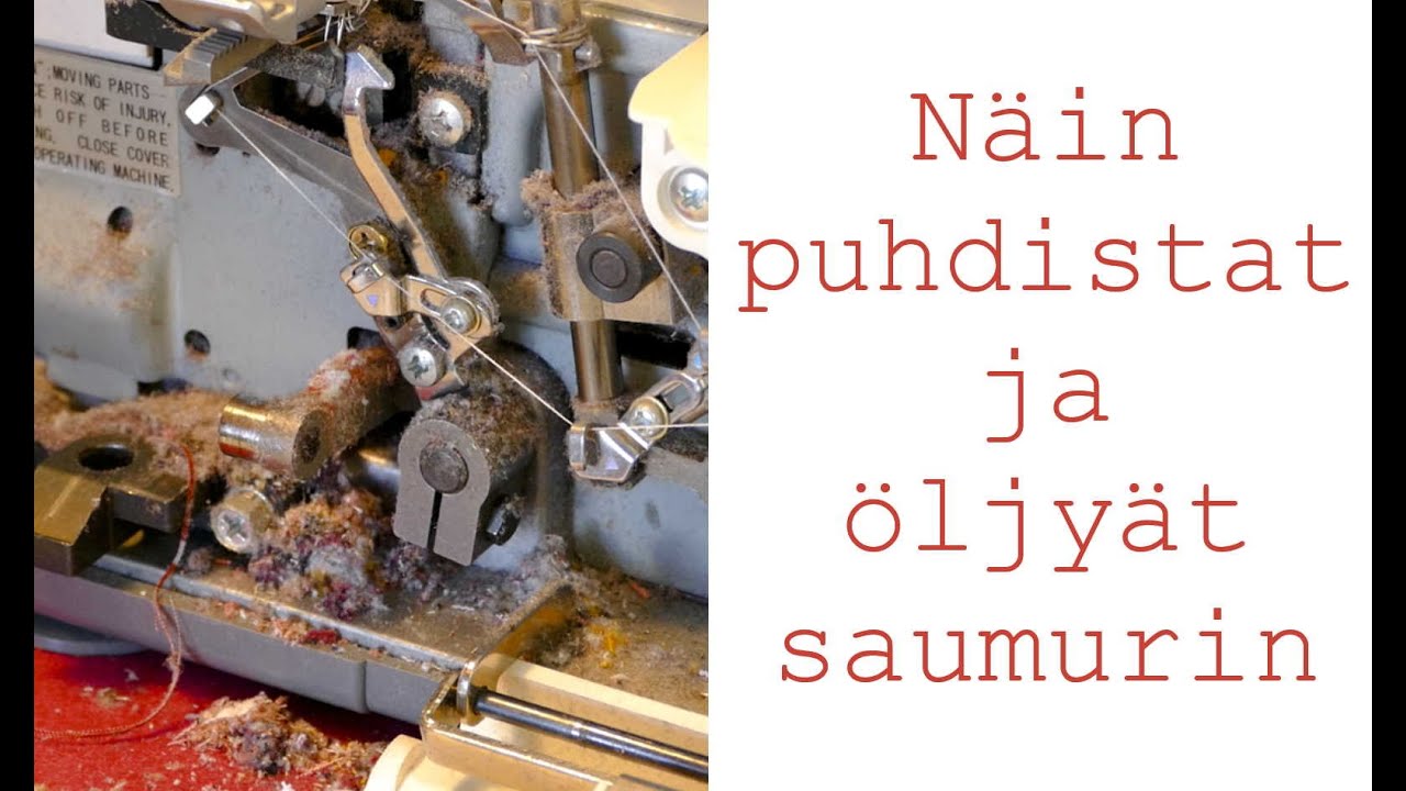Saumurin kotihuolto: puhdistus, öljyäminen ja neulojen vaihto (Eva supersaumari)