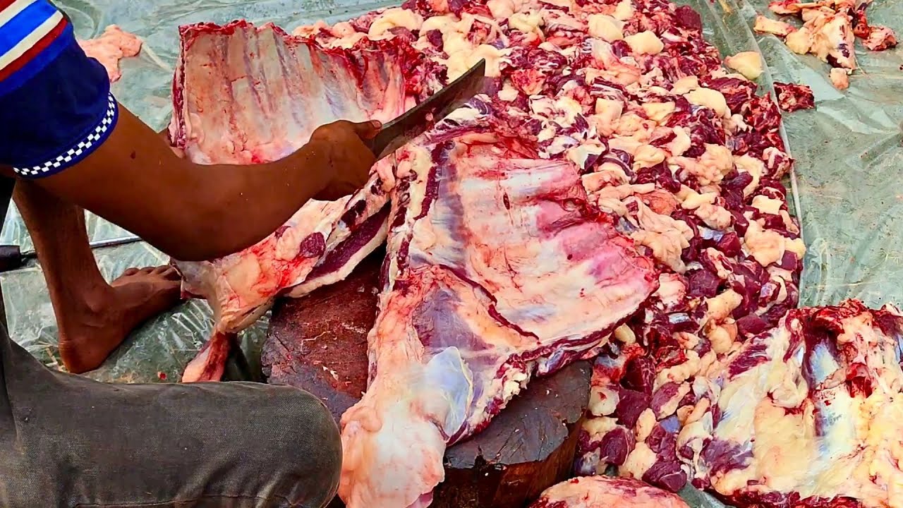 High-class Meat🍖Cutting || Beef Butcher Knife