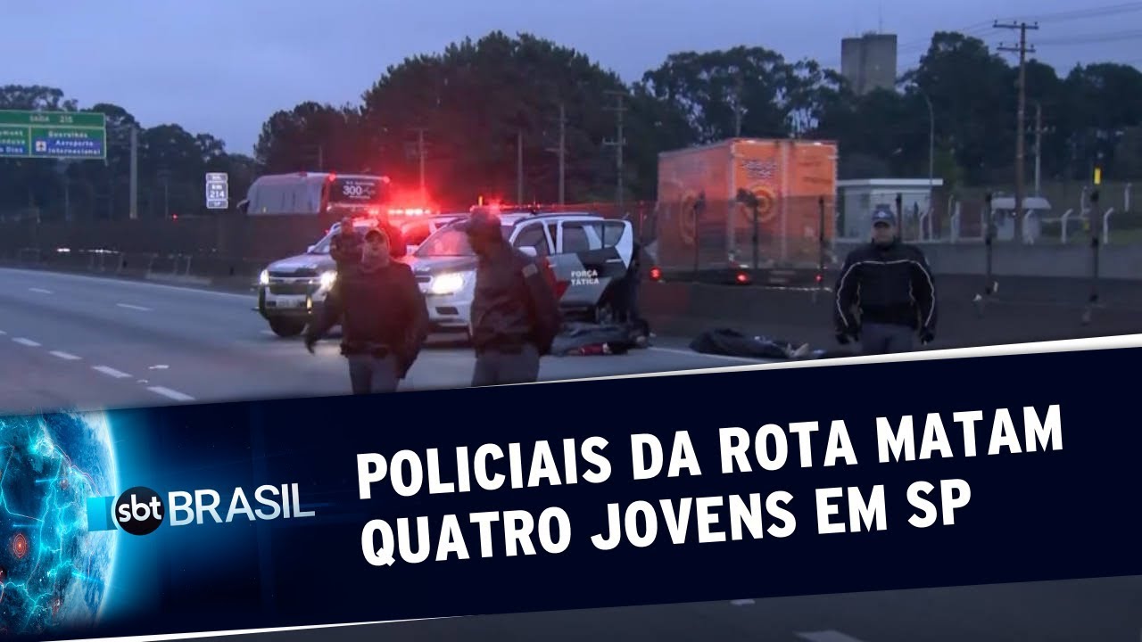 Policiais da ROTA matam quatro jovens na Grande S&atilde;o Paulo | SBT Brasil (18/07/19)