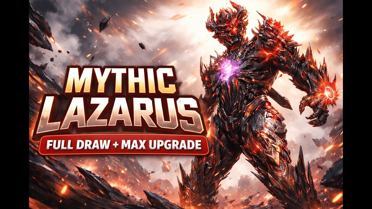 I MAXED OUT MYTHIC LAZARUS 😱 FULL DRAW + MAX UPGRADE!