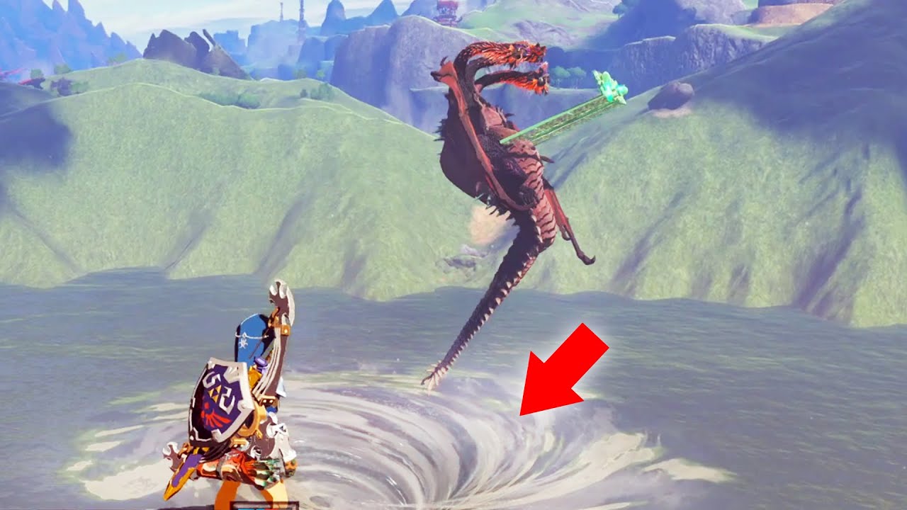 What if you throw the Flame Gleeok into a whirlpool?