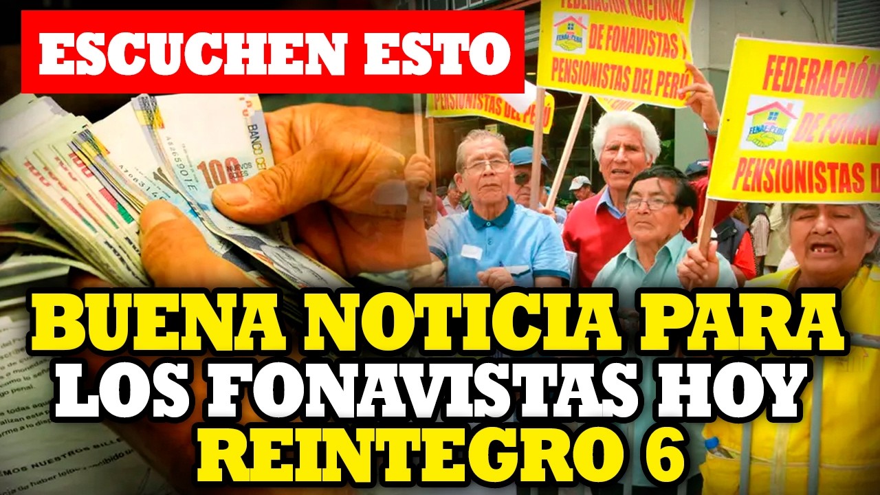 FONAVI PAGO REINTEGRO 6, TENEMOS NOTICIAS IMPORTANTE HOY,  EN SEPTIEMBRE SALE /LUIS LUZURIAGA DICE