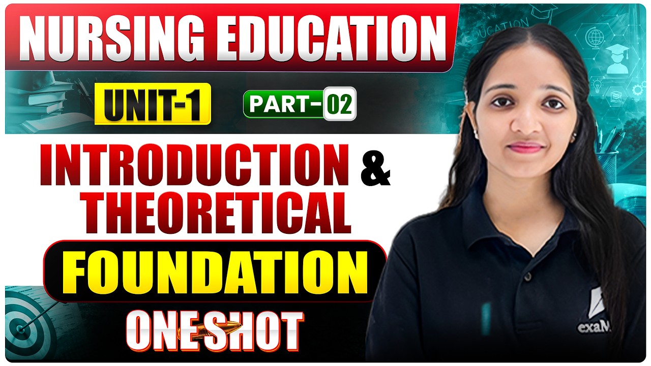 Introduction & Theoretical Foundation || Part 2||Nursing Education || One Shot ||Bsc Nursing 
