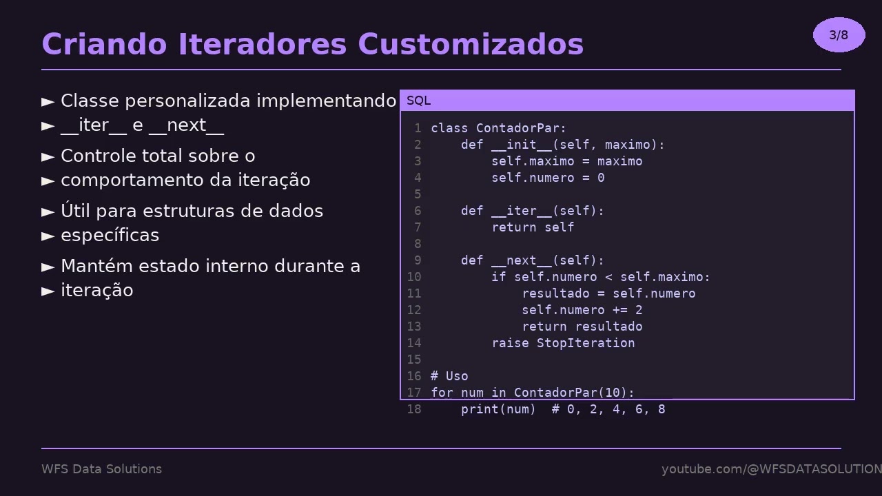 Python Parte 18 - Iteradores e Geradores