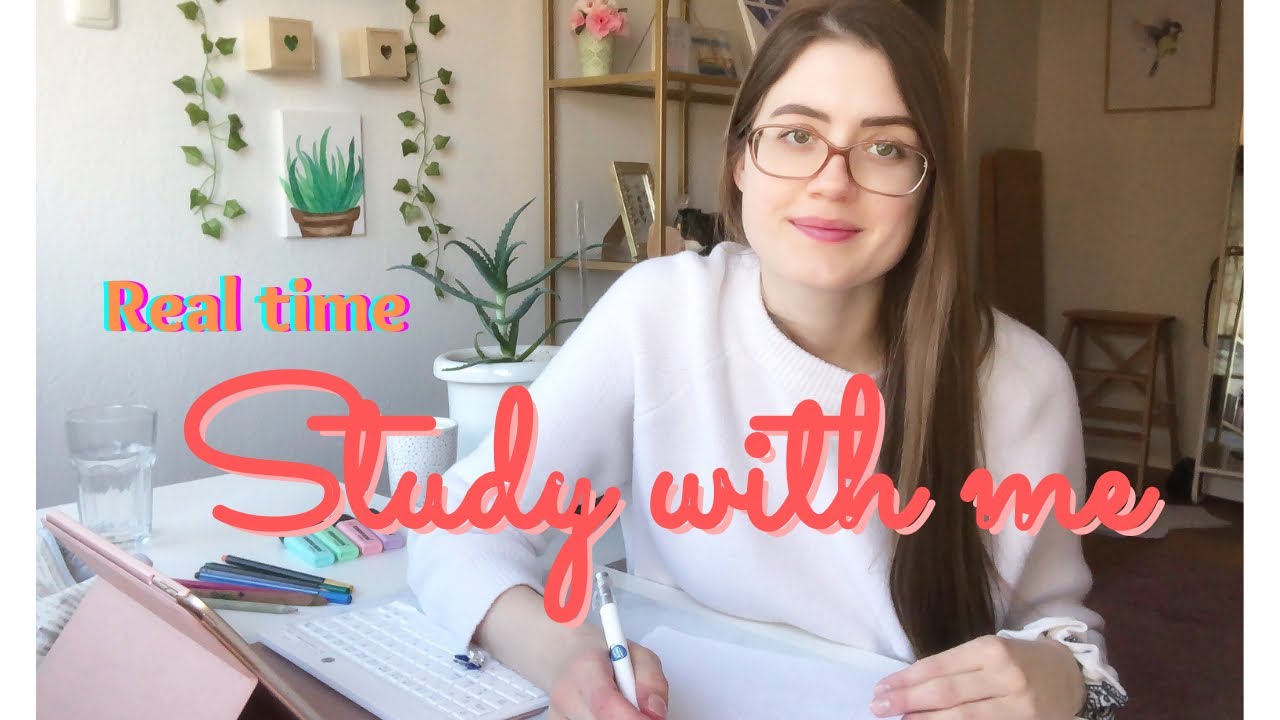 Real Time STUDY WITH ME (no music) 2 Hour pomodoro