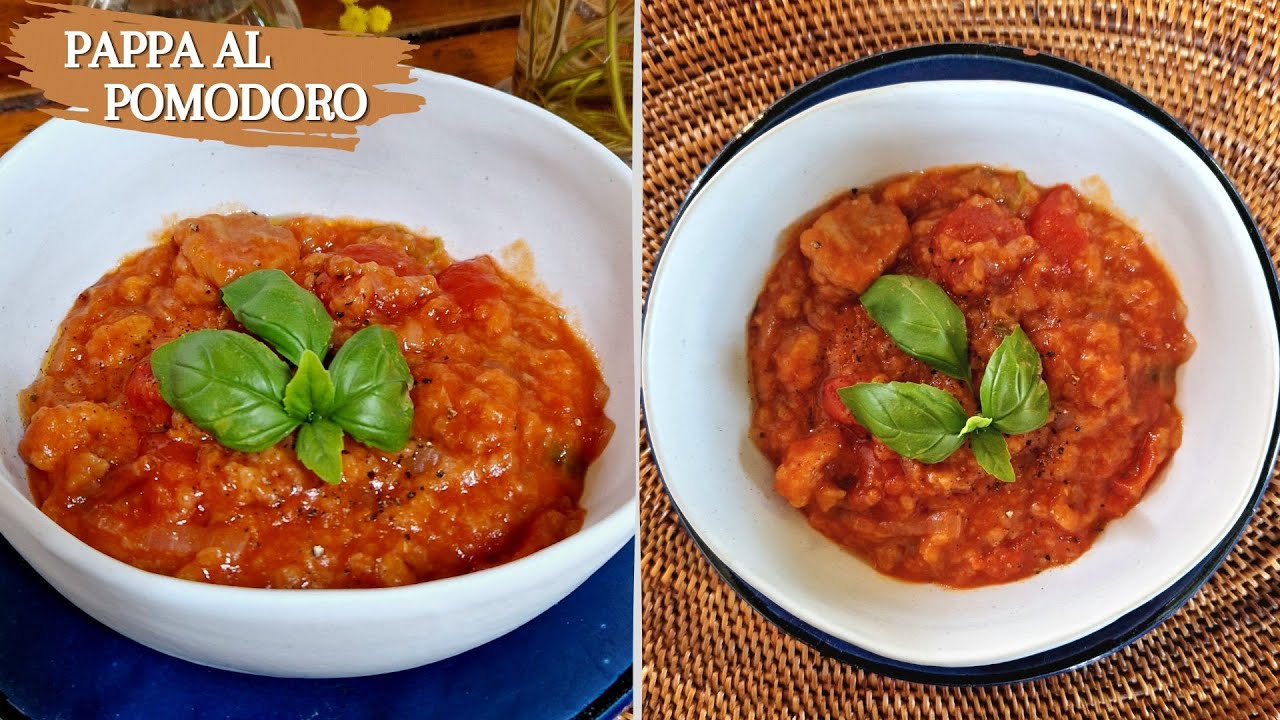 Przepis na Pappa al Pomodoro! Typowa toskańska zupa pomidorowa z czerstwym chlebem.