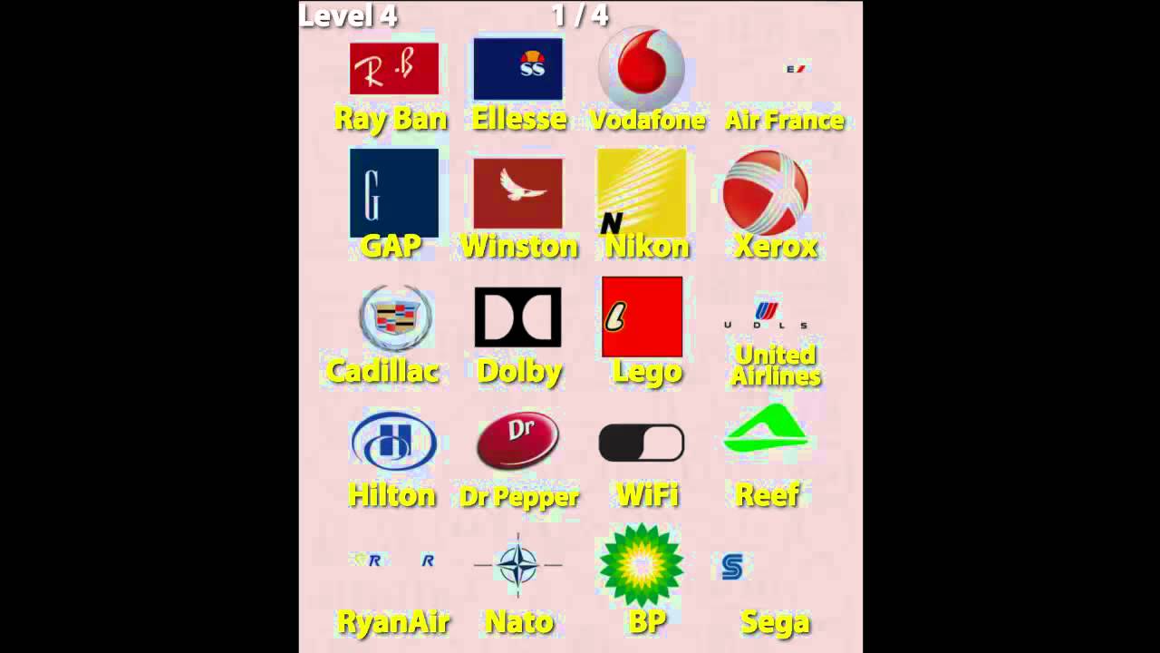 Logo Quiz: All Levels And All Answers (1-8)