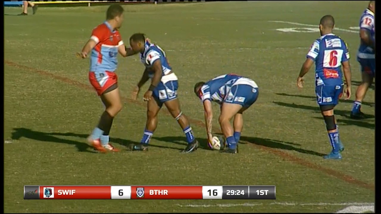 2021 Rugby League Ipswich A Grade Premiership Grand Final try by Swifts Bluebird Ratu Vatuinaruku