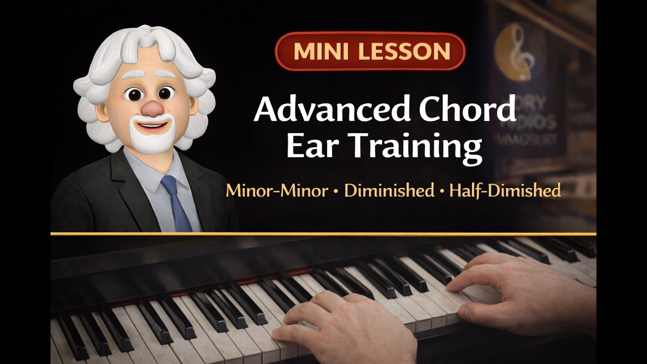 How to Hear Minor-Minor, Diminished, and Half-Diminished Chords | Mini Lesson