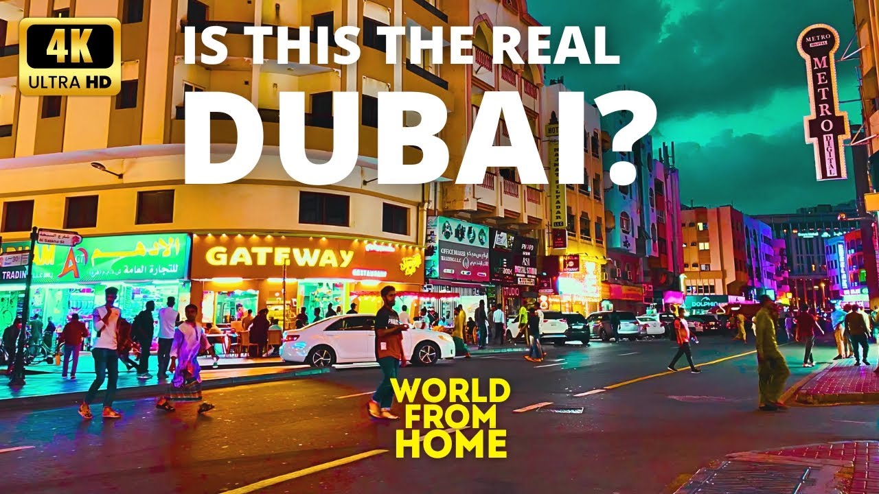 THE REAL DUBAI🇦🇪 Night Life Deira, Vibrant City Center [ 4K ] Night Walking Tour