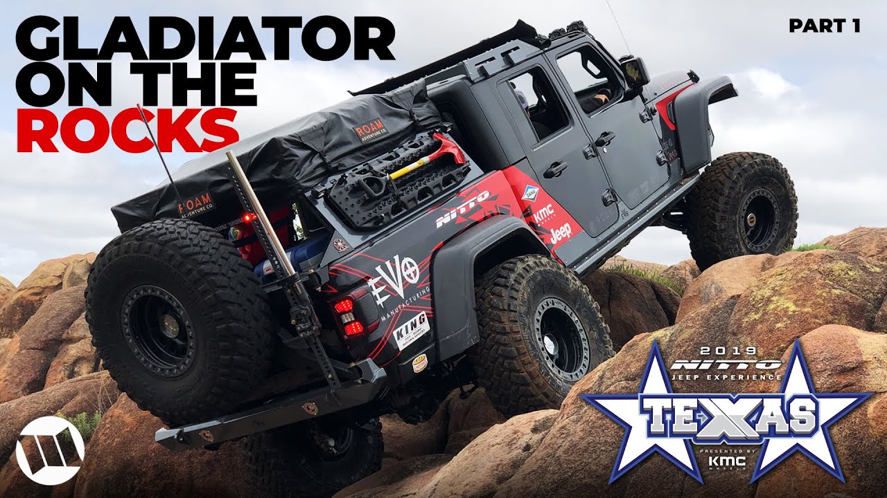 Jeep Gladiator Truck EVO OG40 Overland Off Road Katemcy Rocks Texas at NITTO JEEP EXPERIENCE Part 1