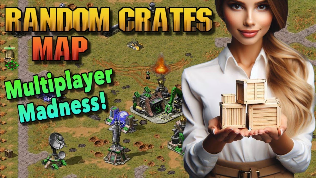Epic Red Alert 2 Multiplayer Gameplay | Random Crates Map Madness!
