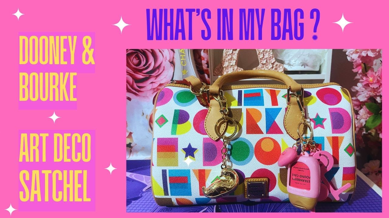🩷 What's In My Bag| 🦆Dooney & Bourke Art Deco Satchel #whatsinmybag