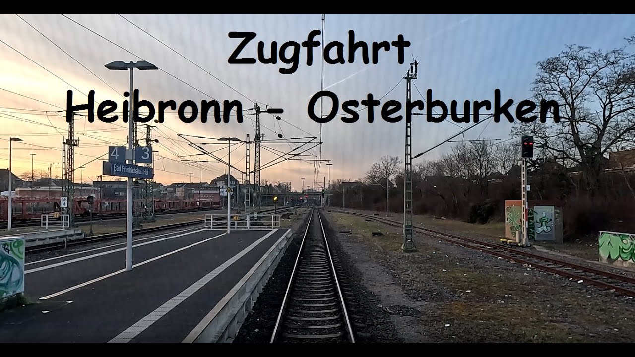 Führerstandsmitfahrt Heilbronn - Osterburken [4K]