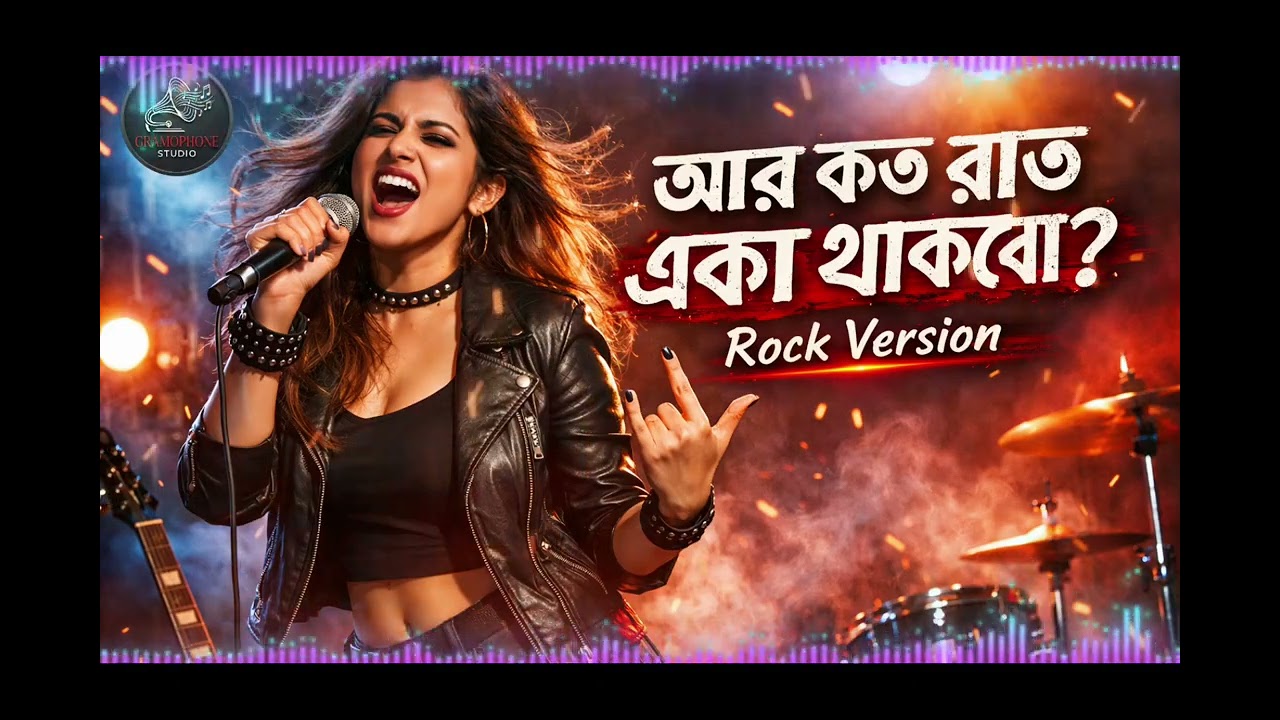 আর কত রাত একা থাকবো? | Rock Version 🌙 | Classic Bengali Song Reimagined