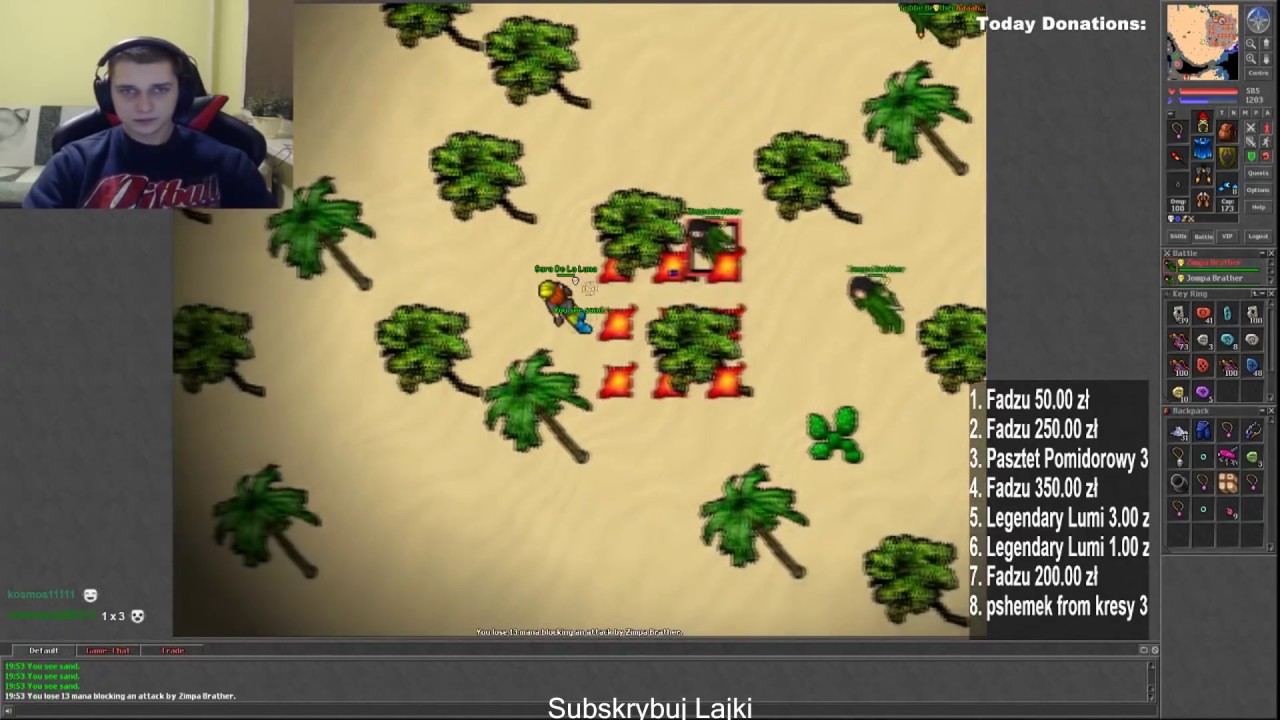 TIBIA - PUNIOGAMING WYJAŚNIA NERAXA ROBI DHQ I ŚWIRUJE NA TIBII