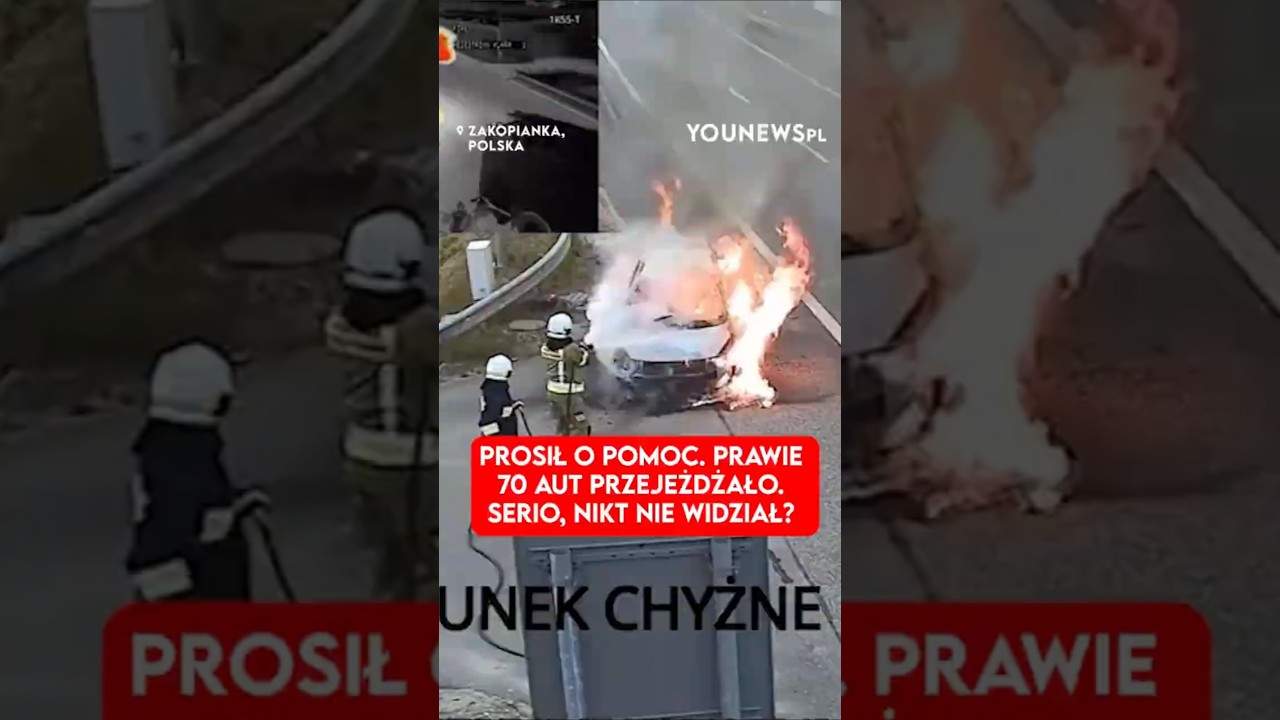Prosił o pomoc. Prawie 70 aut przejeżdżało. Serio, nikt nie widział?