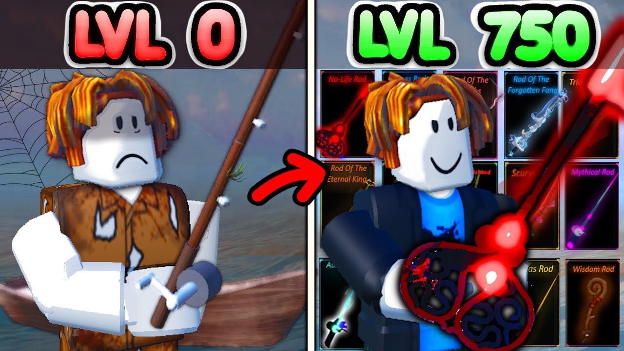 Получение ВСЕХ удочек в Roblox Fisch (от Нуба до Макса)