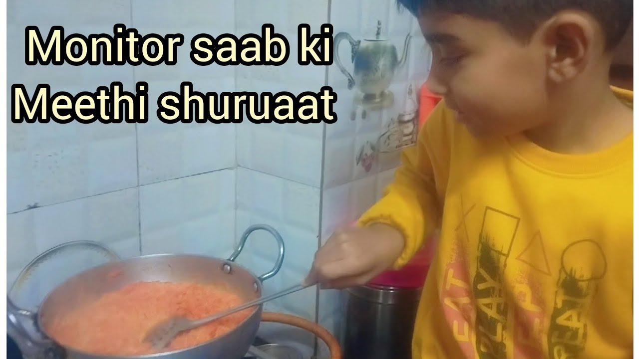 Sweet success! halwa for our new monitor tanishk #NewMonitor #ClassCaptain #TanishkTheMonitor #viral