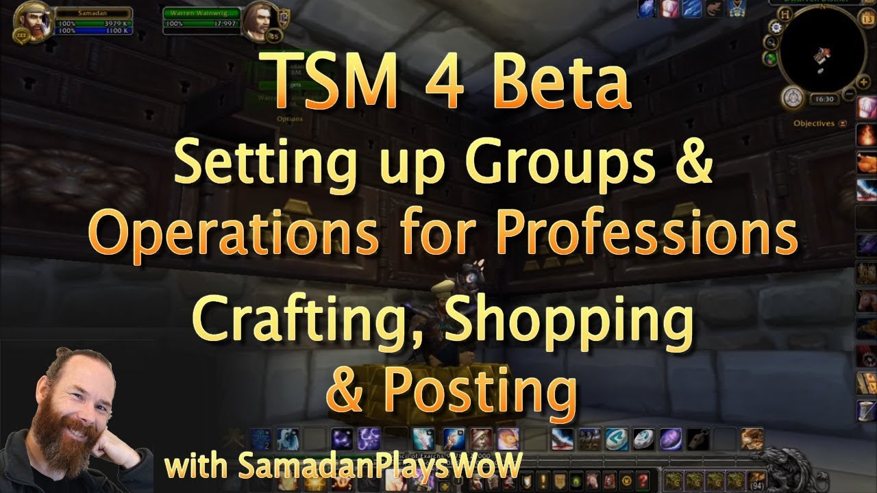 TSM4 Beta - Setting up Profession Groups & Operations