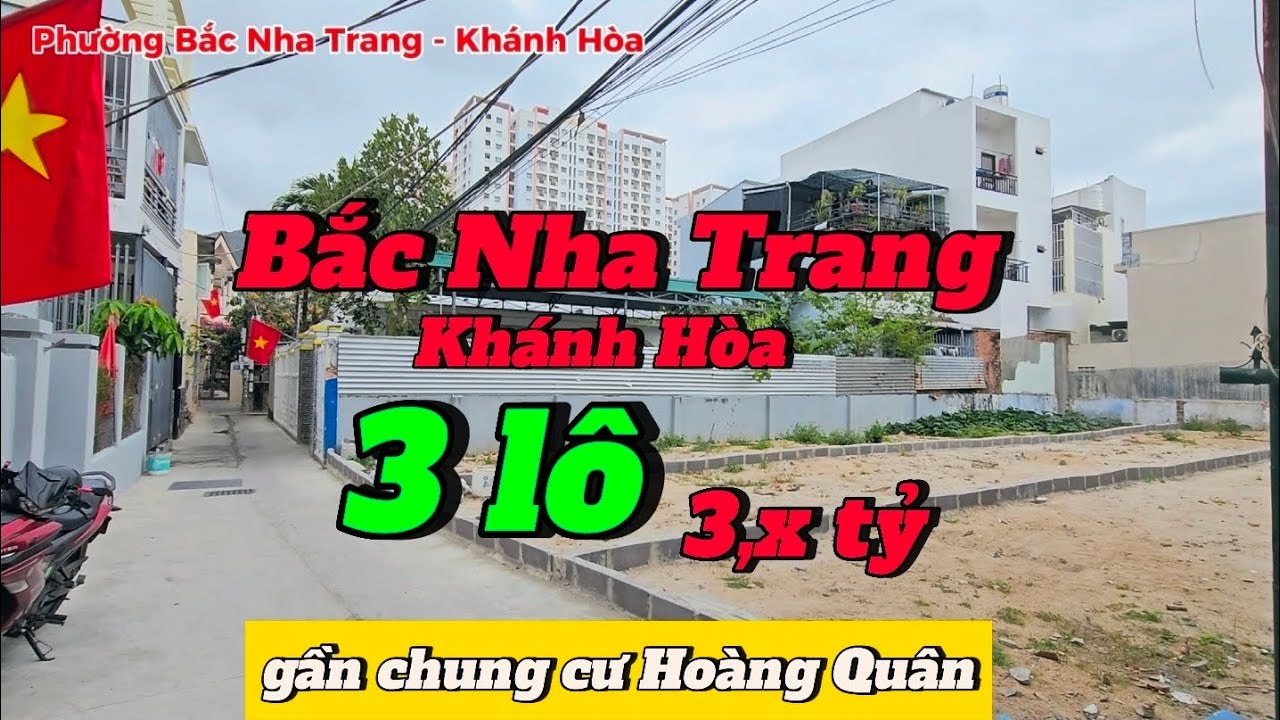 3 lô vị trí đẹp trung tâm Bắc Nha Trang ~37 tr/m2 #bdsnhatrang #đất_thổ_cư #bds #batdongsan 