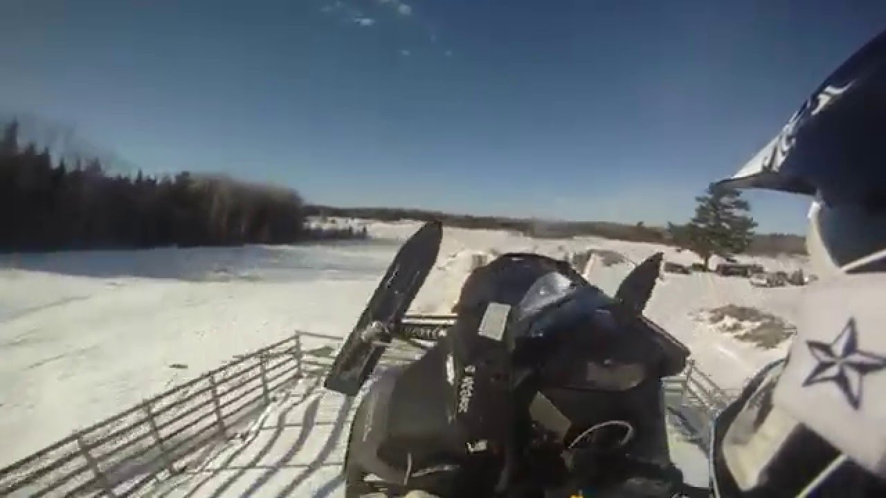 Snowmobile CRASH - RAW - UNCUT - OUCH!!!