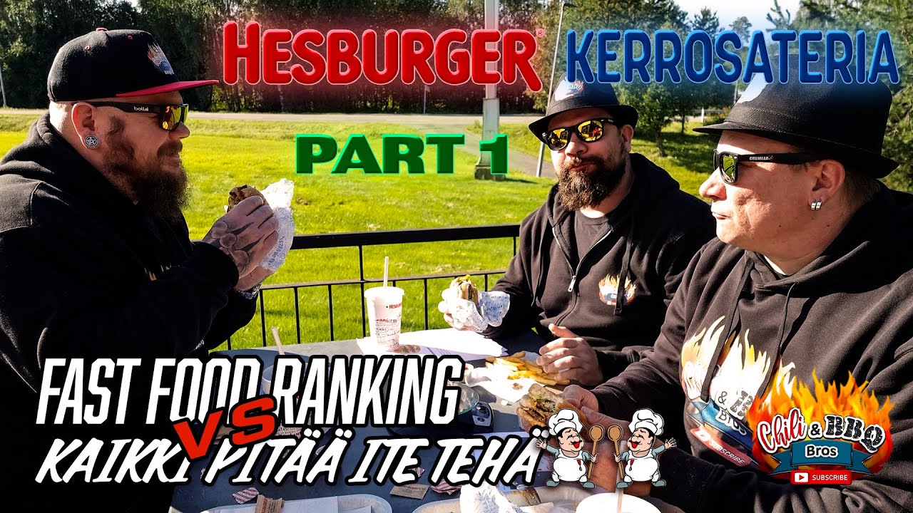 Fast Food Ranking vs. Kaikki pitää ite tehä - Hesburger kerrosateria Part 1 (4K)