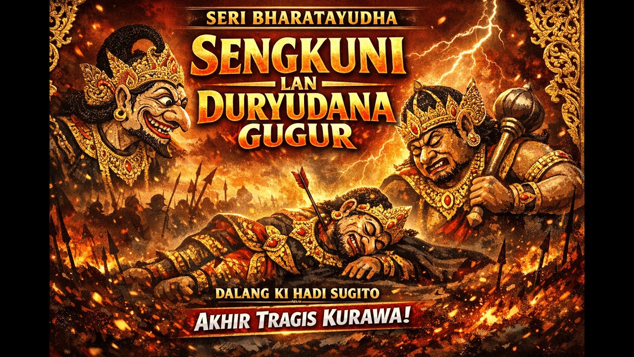 SENGKUNI & DURYUDANA GUGUR‼️ AKHIR TRAGIS KURAWA | Bharatayudha Ki Hadi Sugito Full Wayang Kulit